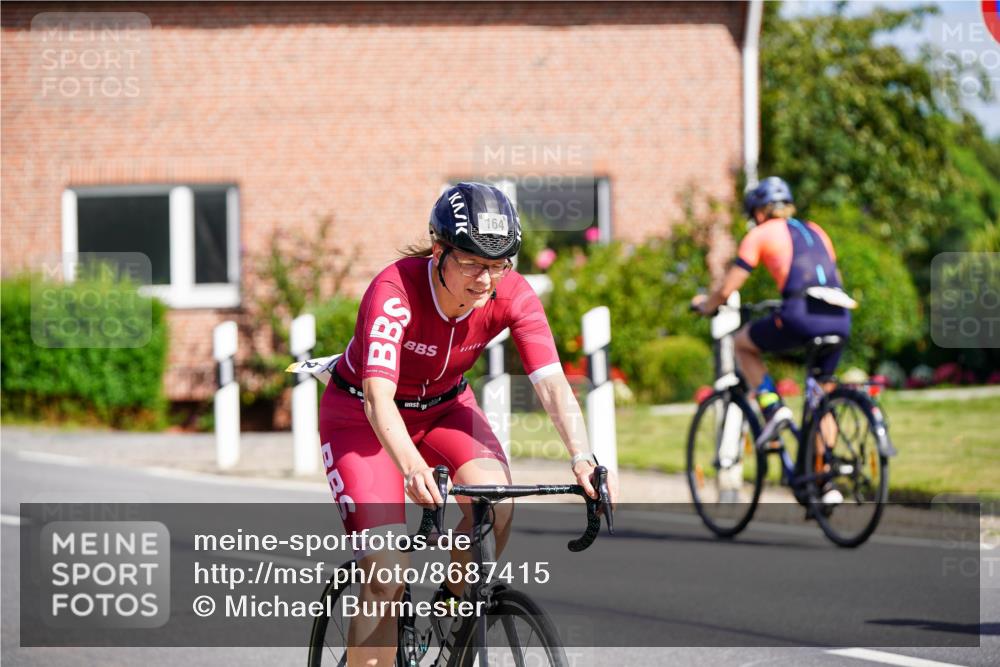 31.08.2025 - Elbe Triathlon Hamburg Michael Burmester http://msf.ph/oto/8687415 31.08.2025 14:57:08 Radfahren  meine-sportfotos.de