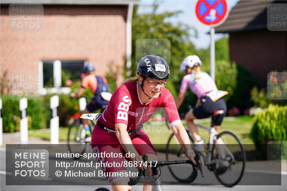 31.08.2025 - Elbe Triathlon Hamburg Michael Burmester http://msf.ph/oto/8687417 31.08.2025 14:57:08 Radfahren  meine-sportfotos.de