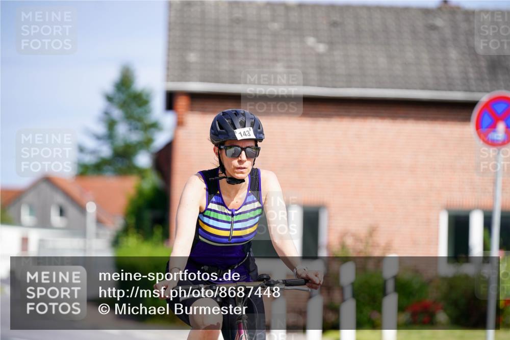 31.08.2025 - Elbe Triathlon Hamburg Michael Burmester http://msf.ph/oto/8687448 31.08.2025 14:57:59 Radfahren 142 meine-sportfotos.de