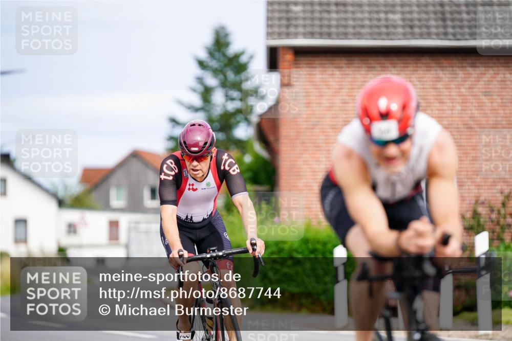 31.08.2025 - Elbe Triathlon Hamburg Michael Burmester http://msf.ph/oto/8687744 31.08.2025 15:21:25 Radfahren  meine-sportfotos.de