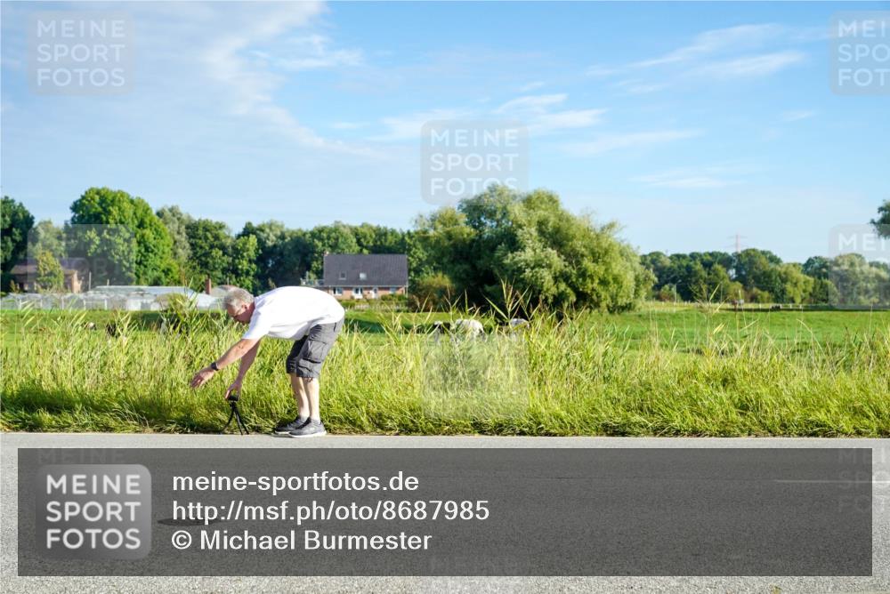31.08.2025 - Elbe Triathlon Hamburg Michael Burmester http://msf.ph/oto/8687985 31.08.2025 08:36:56 Radfahren  meine-sportfotos.de