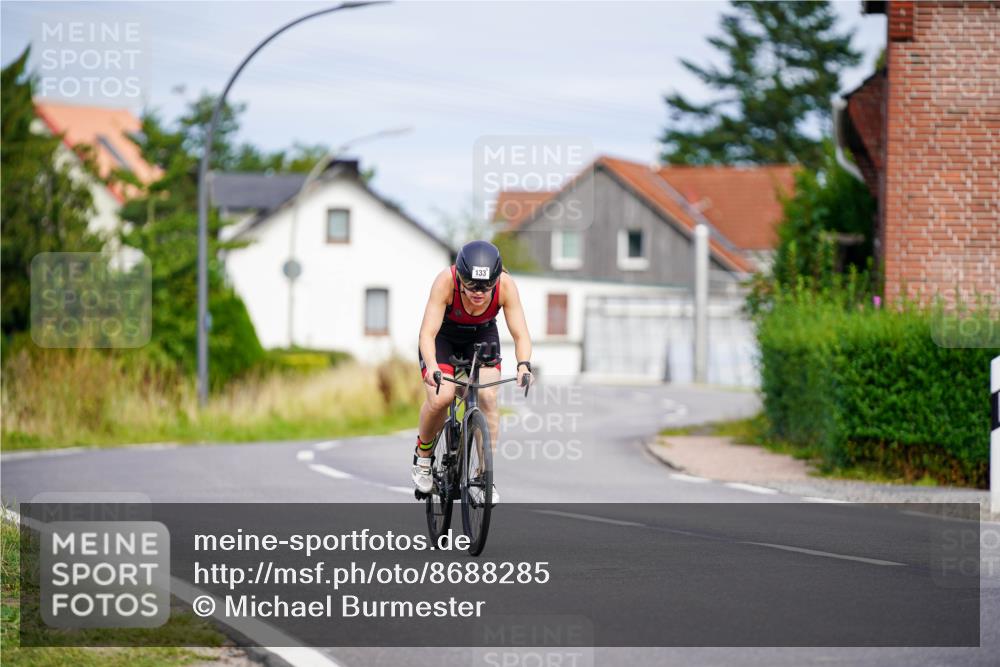 31.08.2025 - Elbe Triathlon Hamburg Michael Burmester http://msf.ph/oto/8688285 31.08.2025 15:40:10 Radfahren  meine-sportfotos.de