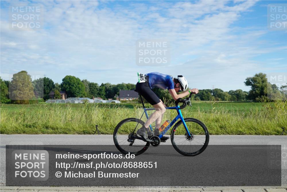 31.08.2025 - Elbe Triathlon Hamburg Michael Burmester http://msf.ph/oto/8688651 31.08.2025 09:06:22 Radfahren 465 meine-sportfotos.de
