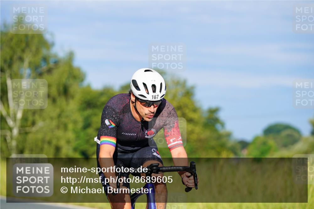 31.08.2025 - Elbe Triathlon Hamburg Michael Burmester http://msf.ph/oto/8689605 31.08.2025 08:40:00 Radfahren 167 meine-sportfotos.de