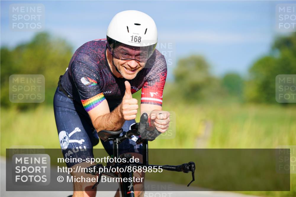31.08.2025 - Elbe Triathlon Hamburg Michael Burmester http://msf.ph/oto/8689855 31.08.2025 08:45:22 Radfahren 168, 212 meine-sportfotos.de