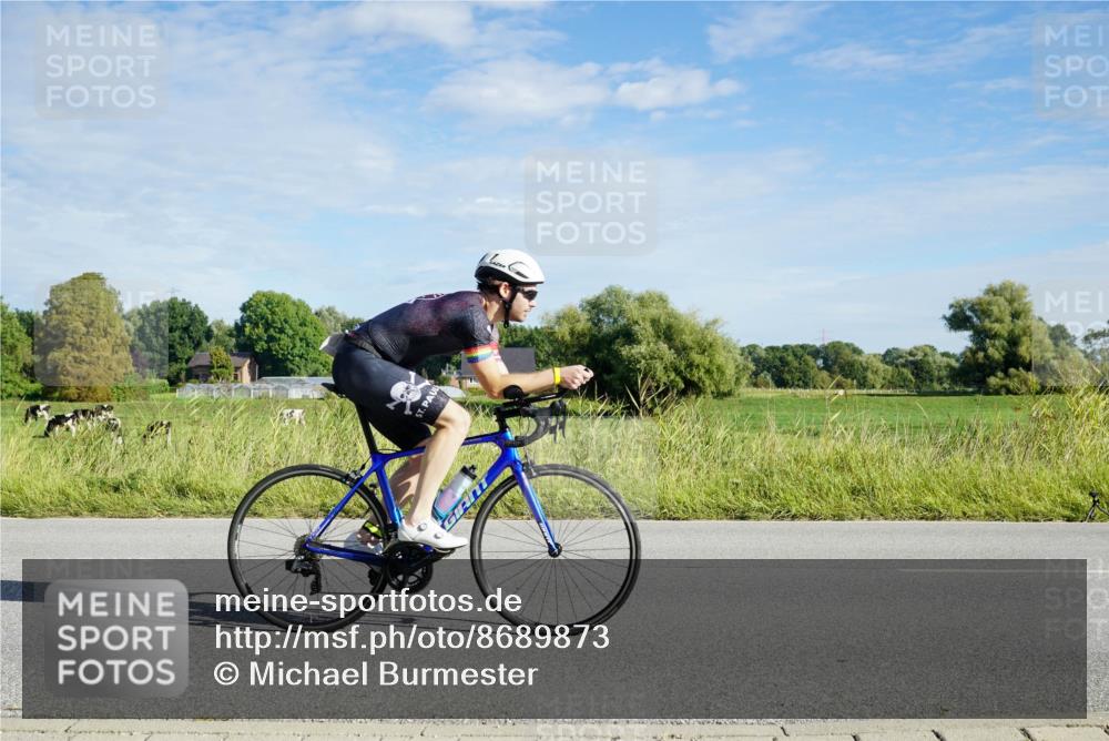 31.08.2025 - Elbe Triathlon Hamburg Michael Burmester http://msf.ph/oto/8689873 31.08.2025 09:30:25 Radfahren 170, 280, 469 meine-sportfotos.de
