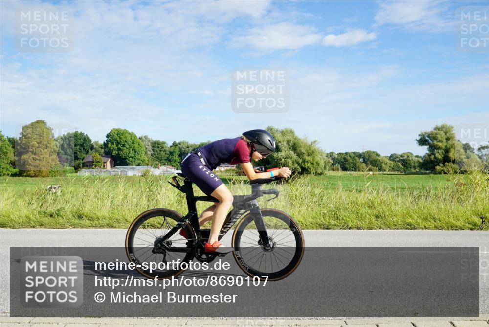31.08.2025 - Elbe Triathlon Hamburg Michael Burmester http://msf.ph/oto/8690107 31.08.2025 09:34:33 Radfahren 228, 257, 410, 600, 739 meine-sportfotos.de