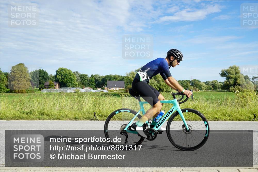 31.08.2025 - Elbe Triathlon Hamburg Michael Burmester http://msf.ph/oto/8691317 31.08.2025 09:58:26 Radfahren 519, 567, 615, 623, 709, 837, 866, 913 meine-sportfotos.de