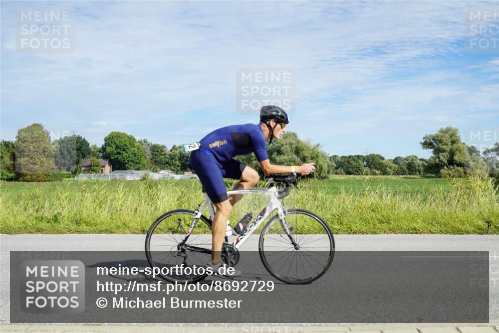 31.08.2025 - Elbe Triathlon Hamburg Michael Burmester http://msf.ph/oto/8692729 31.08.2025 10:44:55 Radfahren 1140, 1209, 1252, 1292 meine-sportfotos.de
