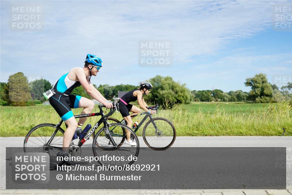 31.08.2025 - Elbe Triathlon Hamburg Michael Burmester http://msf.ph/oto/8692921 31.08.2025 10:52:18 Radfahren 928, 1469 meine-sportfotos.de