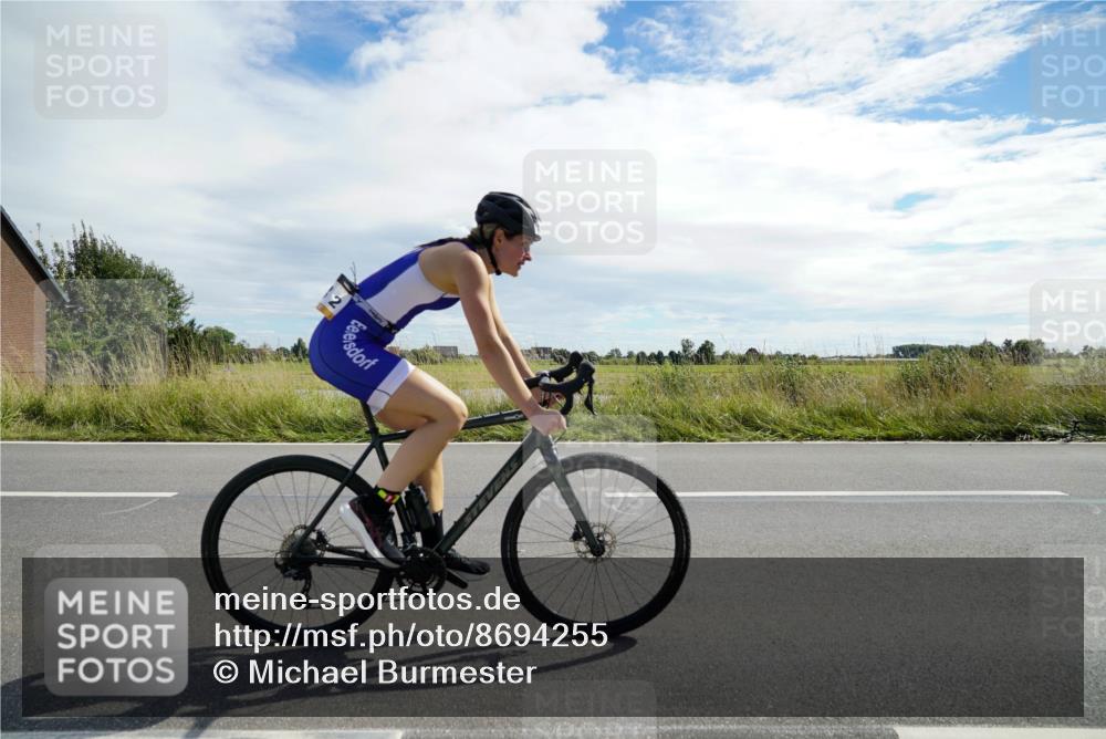 31.08.2025 - Elbe Triathlon Hamburg Michael Burmester http://msf.ph/oto/8694255 31.08.2025 14:48:35 Radfahren 123, 161 meine-sportfotos.de