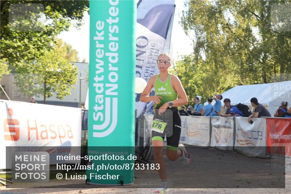 07.09.2025 - 19. Norderstedt Triathlon Luisa Fischer http://msf.ph/oto/8733183 07.09.2025 16:15:34 Ziel 476 meine-sportfotos.de