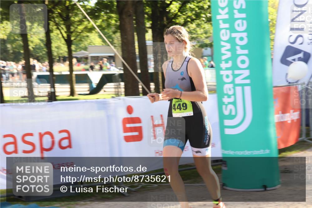 07.09.2025 - 19. Norderstedt Triathlon Luisa Fischer http://msf.ph/oto/8735621 07.09.2025 16:37:47 Ziel 449 meine-sportfotos.de