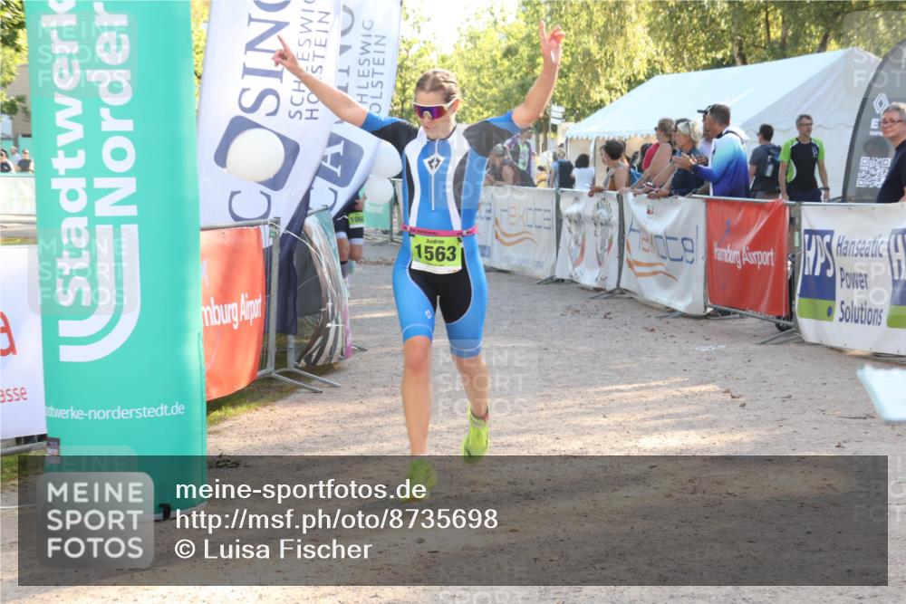 07.09.2025 - 19. Norderstedt Triathlon Luisa Fischer http://msf.ph/oto/8735698 07.09.2025 16:38:10 Ziel 1068, 1563 meine-sportfotos.de