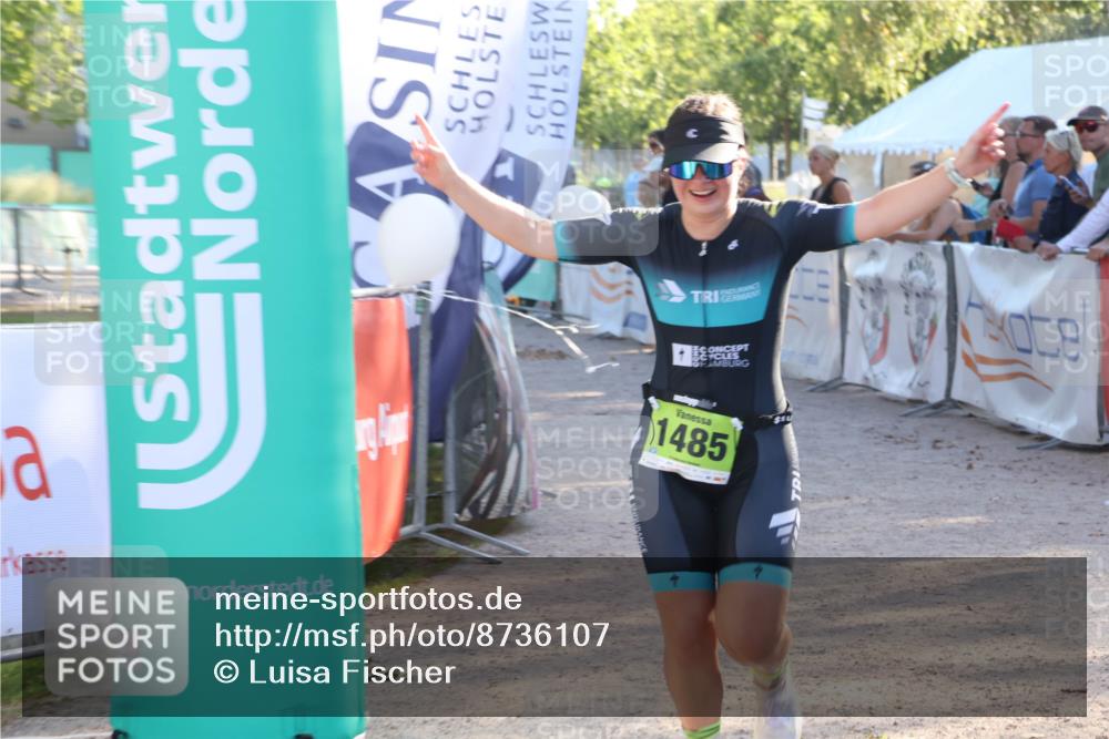 07.09.2025 - 19. Norderstedt Triathlon Luisa Fischer http://msf.ph/oto/8736107 07.09.2025 16:40:15 Ziel 1485, 1582 meine-sportfotos.de