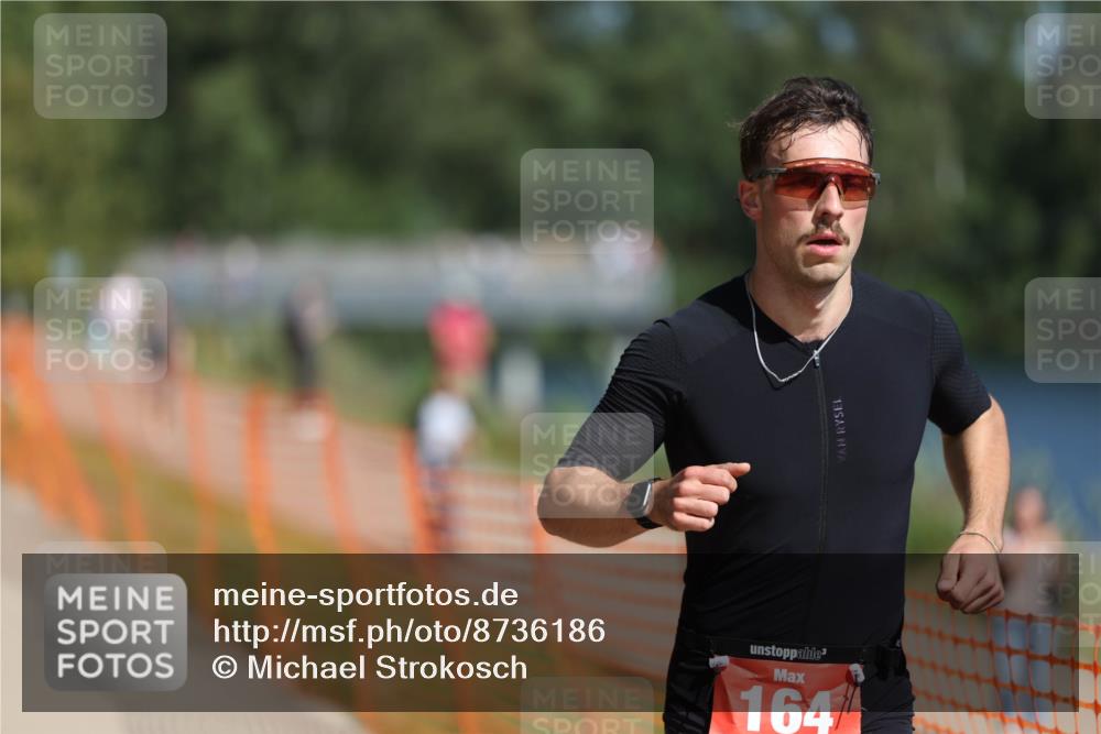 07.09.2025 - 19. Norderstedt Triathlon Michael Strokosch http://msf.ph/oto/8736186 07.09.2025 12:23:04 Laufen 164 meine-sportfotos.de