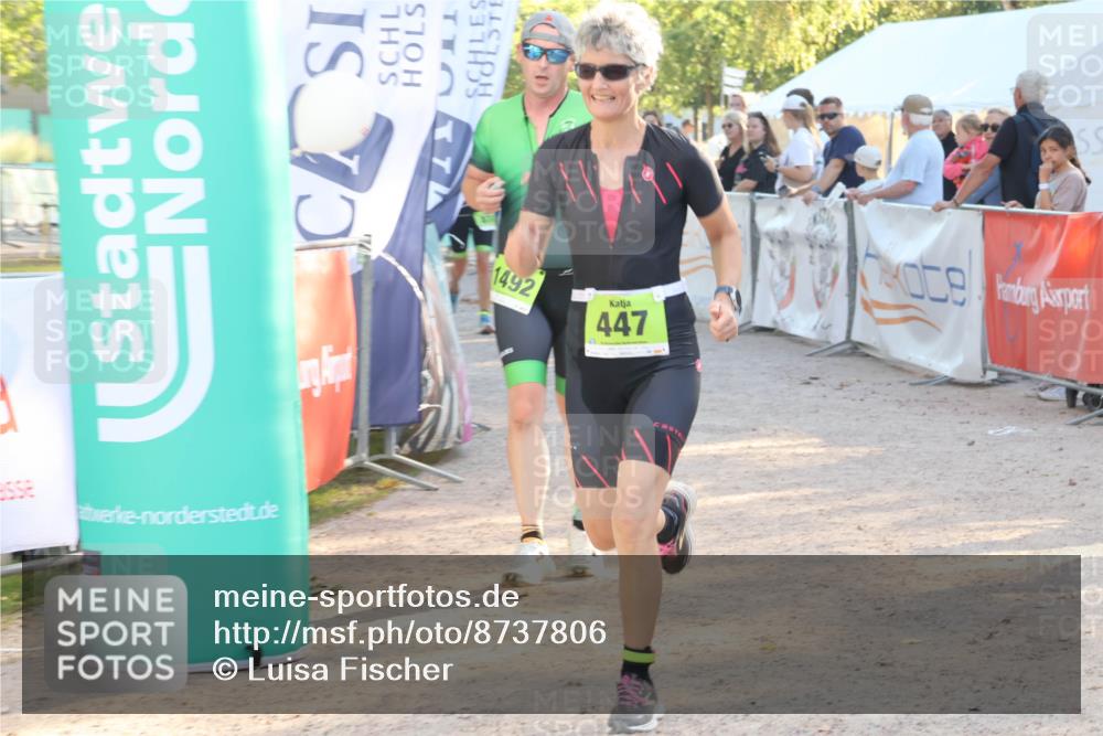 07.09.2025 - 19. Norderstedt Triathlon Luisa Fischer http://msf.ph/oto/8737806 07.09.2025 16:46:00 Ziel 447, 1089, 1492 meine-sportfotos.de