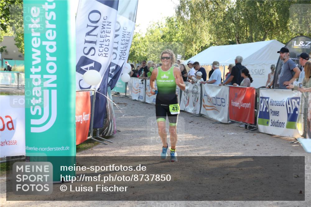 07.09.2025 - 19. Norderstedt Triathlon Luisa Fischer http://msf.ph/oto/8737850 07.09.2025 16:46:05 Ziel 447, 474, 1492 meine-sportfotos.de