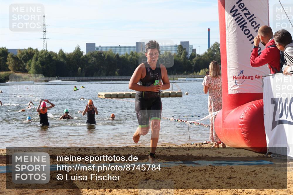 07.09.2025 - 19. Norderstedt Triathlon Luisa Fischer http://msf.ph/oto/8745784 07.09.2025 10:24:41 Schwimmen 83, 104, 123, 132, 674, 683 meine-sportfotos.de