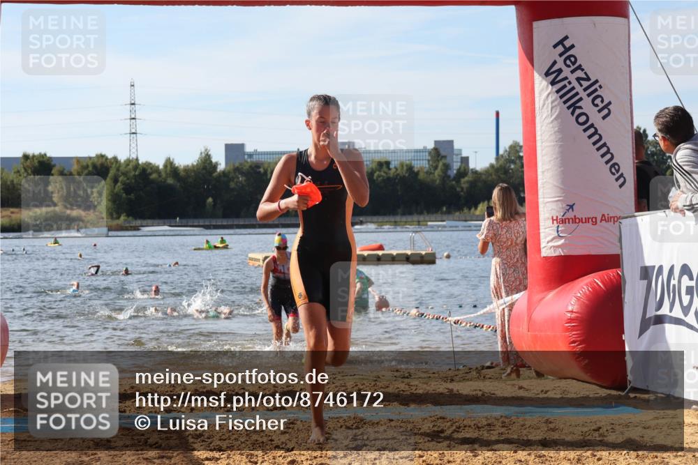 07.09.2025 - 19. Norderstedt Triathlon Luisa Fischer http://msf.ph/oto/8746172 07.09.2025 10:25:06 Schwimmen 62, 77, 80, 91, 100, 111, 126 meine-sportfotos.de