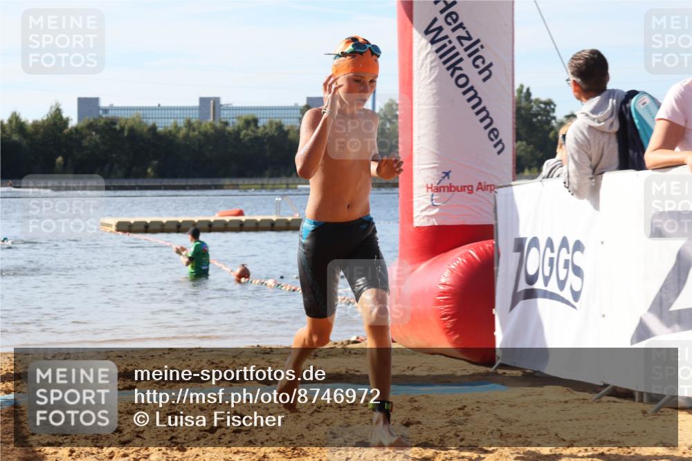 07.09.2025 - 19. Norderstedt Triathlon Luisa Fischer http://msf.ph/oto/8746972 07.09.2025 10:27:29 Schwimmen 63, 84, 122, 666 meine-sportfotos.de