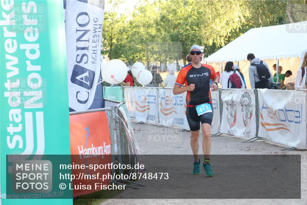 07.09.2025 - 19. Norderstedt Triathlon Luisa Fischer http://msf.ph/oto/8748473 07.09.2025 17:44:24 Ziel 412 meine-sportfotos.de