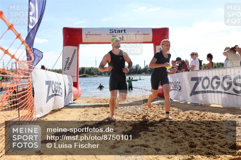 07.09.2025 - 19. Norderstedt Triathlon Luisa Fischer http://msf.ph/oto/8750101 07.09.2025 15:17:03 Schwimmen 875, 912, 957 meine-sportfotos.de