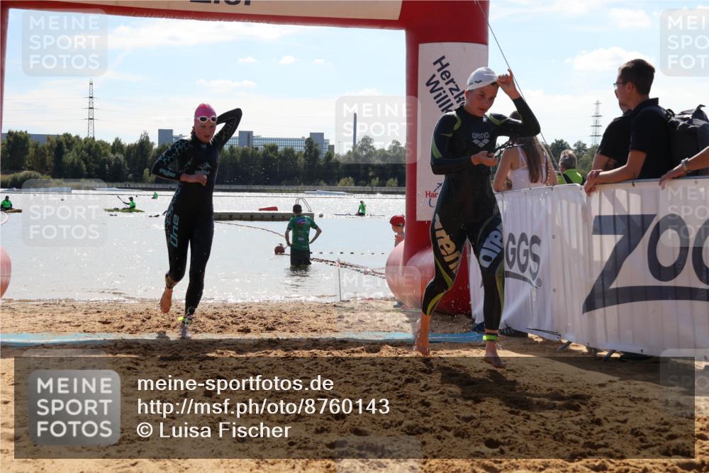 07.09.2025 - 19. Norderstedt Triathlon Luisa Fischer http://msf.ph/oto/8760143 07.09.2025 14:13:27 Schwimmen 449, 1404 meine-sportfotos.de