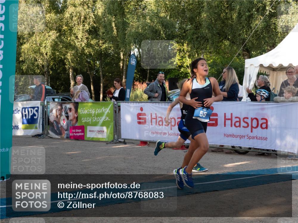 07.09.2025 - 19. Norderstedt Triathlon Zöllner http://msf.ph/oto/8768083 07.09.2025 09:14:16 Ziel 3, 14, 29, 45, 55 meine-sportfotos.de