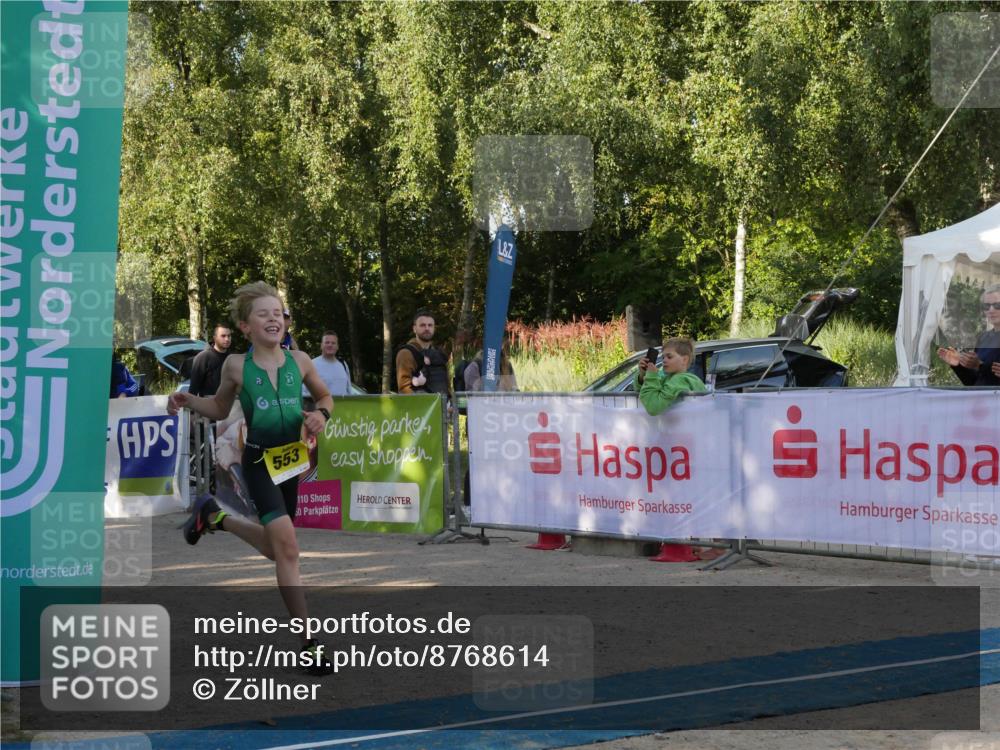 07.09.2025 - 19. Norderstedt Triathlon Zöllner http://msf.ph/oto/8768614 07.09.2025 09:44:44 Ziel 553 meine-sportfotos.de