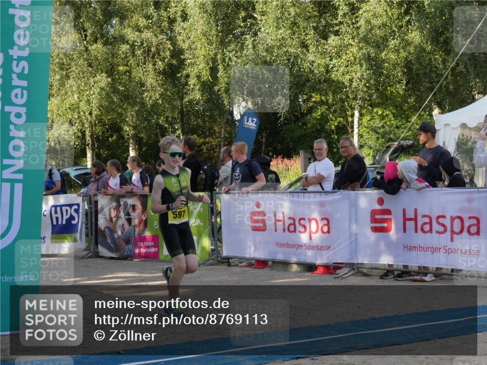 07.09.2025 - 19. Norderstedt Triathlon Zöllner http://msf.ph/oto/8769113 07.09.2025 09:50:15 Ziel 597, 619, 634 meine-sportfotos.de
