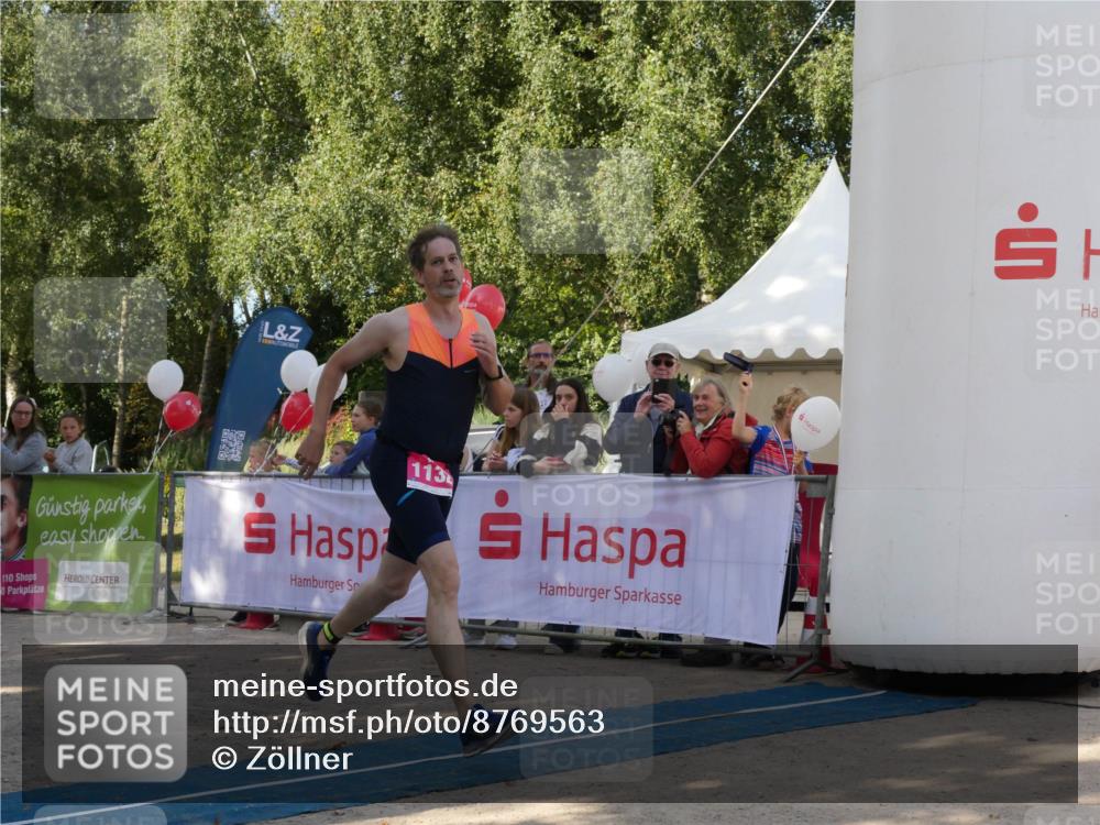 07.09.2025 - 19. Norderstedt Triathlon Zöllner http://msf.ph/oto/8769563 07.09.2025 10:42:05 Ziel 1132 meine-sportfotos.de