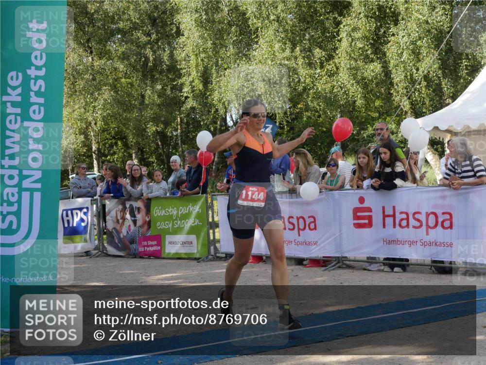 07.09.2025 - 19. Norderstedt Triathlon Zöllner http://msf.ph/oto/8769706 07.09.2025 10:47:29 Ziel 1144 meine-sportfotos.de