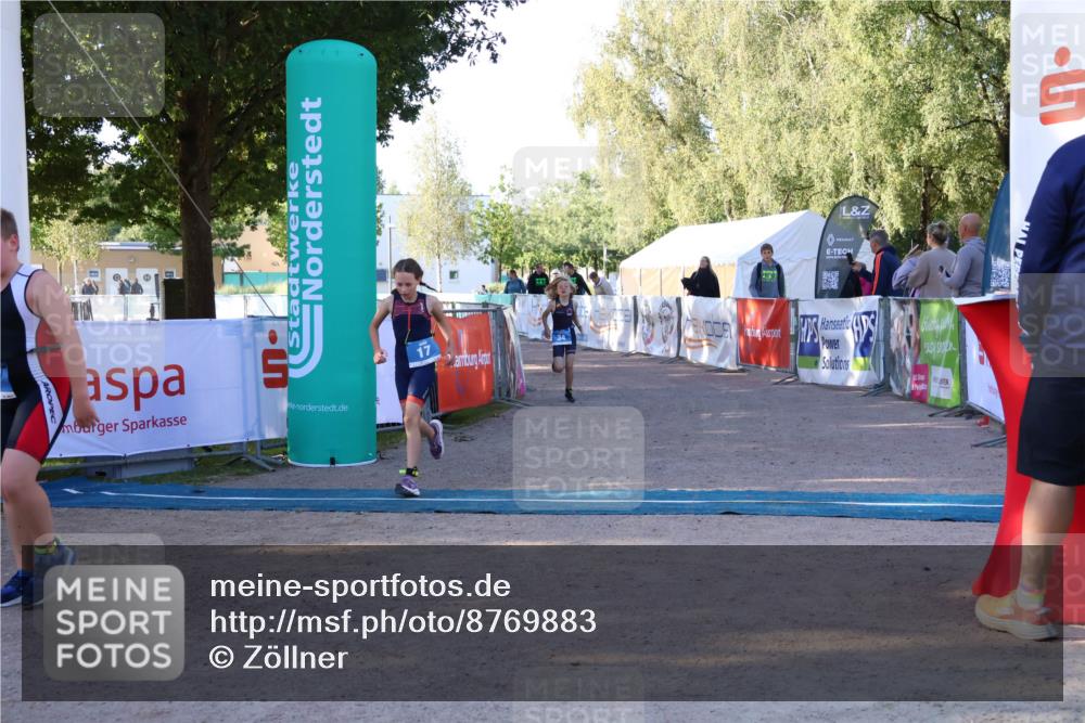 07.09.2025 - 19. Norderstedt Triathlon Zöllner http://msf.ph/oto/8769883 07.09.2025 09:15:46 Ziel 7, 17, 34 meine-sportfotos.de