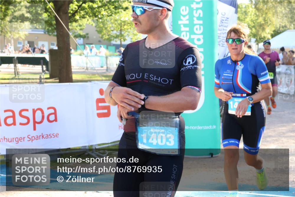 07.09.2025 - 19. Norderstedt Triathlon Zöllner http://msf.ph/oto/8769935 07.09.2025 16:40:50 Ziel 1403, 1447, 1573, 1614 meine-sportfotos.de