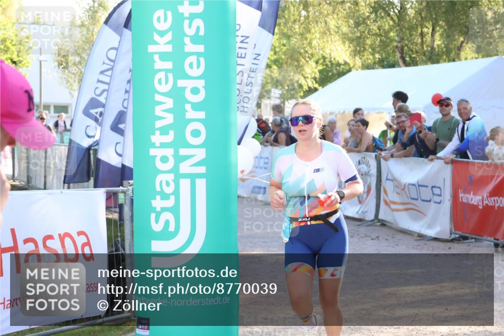 07.09.2025 - 19. Norderstedt Triathlon Zöllner http://msf.ph/oto/8770039 07.09.2025 16:41:05 Ziel 407, 1054 meine-sportfotos.de