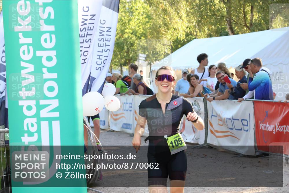 07.09.2025 - 19. Norderstedt Triathlon Zöllner http://msf.ph/oto/8770062 07.09.2025 16:41:12 Ziel 407, 1059, 1090 meine-sportfotos.de
