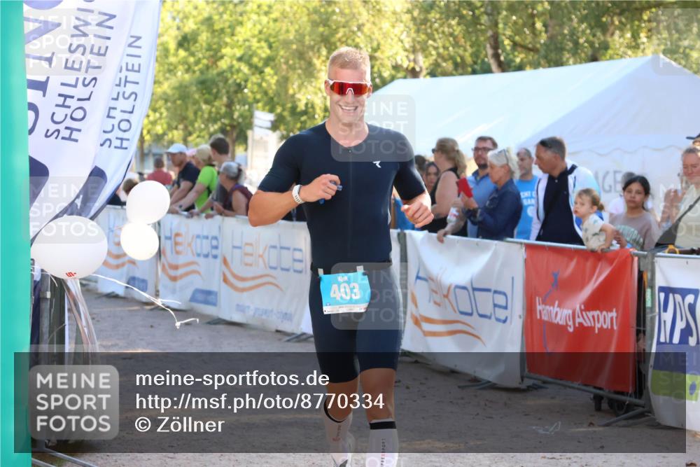 07.09.2025 - 19. Norderstedt Triathlon Zöllner http://msf.ph/oto/8770334 07.09.2025 16:42:04 Ziel 403 meine-sportfotos.de