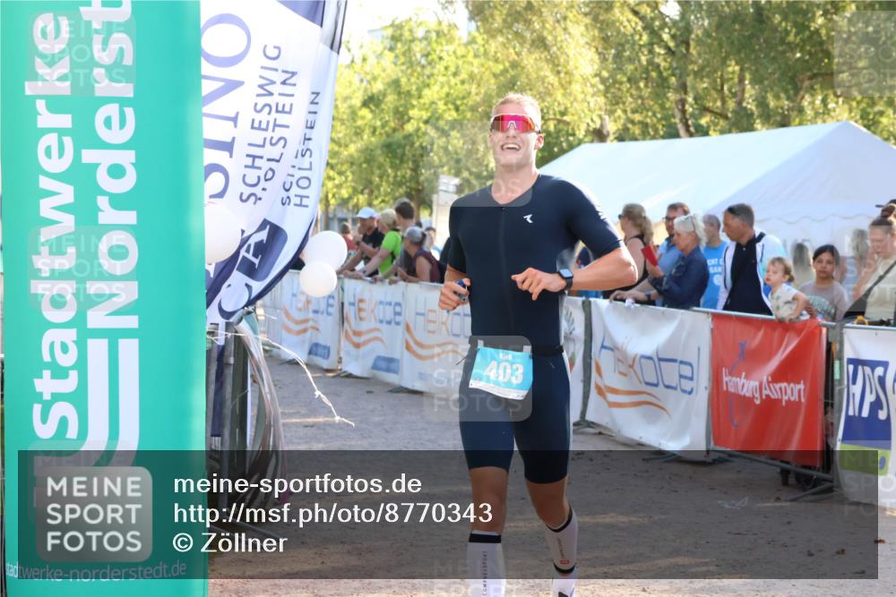 07.09.2025 - 19. Norderstedt Triathlon Zöllner http://msf.ph/oto/8770343 07.09.2025 16:42:04 Ziel 403 meine-sportfotos.de