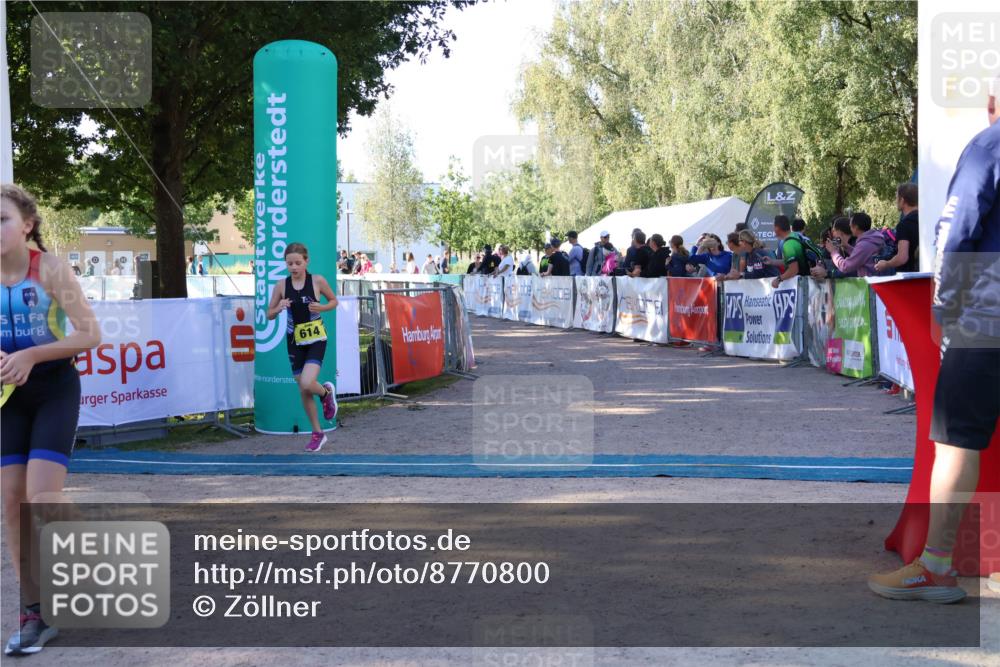 07.09.2025 - 19. Norderstedt Triathlon Zöllner http://msf.ph/oto/8770800 07.09.2025 09:48:14 Ziel 559, 566, 614 meine-sportfotos.de