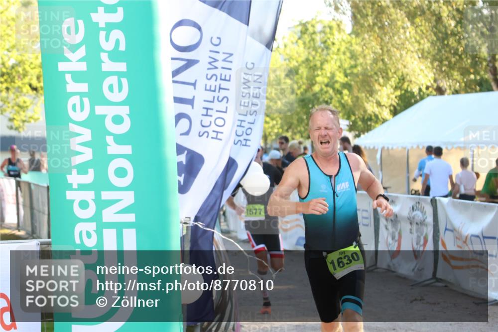 07.09.2025 - 19. Norderstedt Triathlon Zöllner http://msf.ph/oto/8770810 07.09.2025 16:43:36 Ziel 1549, 1577, 1606, 1630 meine-sportfotos.de