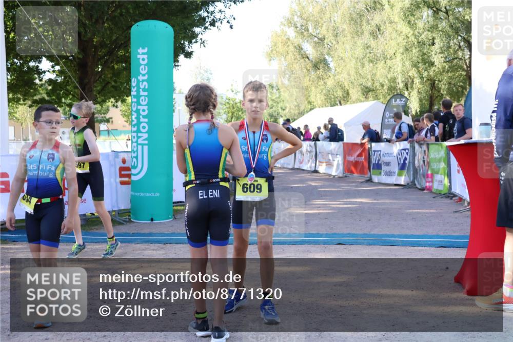 07.09.2025 - 19. Norderstedt Triathlon Zöllner http://msf.ph/oto/8771320 07.09.2025 09:50:16 Ziel 597, 619, 634 meine-sportfotos.de