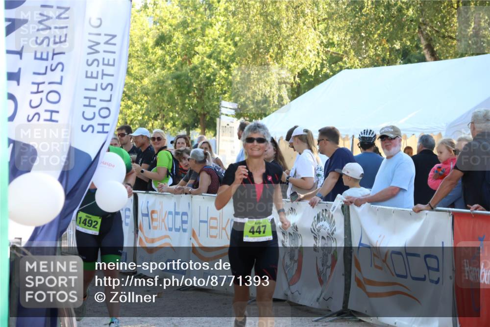 07.09.2025 - 19. Norderstedt Triathlon Zöllner http://msf.ph/oto/8771393 07.09.2025 16:45:58 Ziel 447, 1089, 1492 meine-sportfotos.de