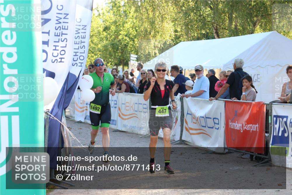 07.09.2025 - 19. Norderstedt Triathlon Zöllner http://msf.ph/oto/8771413 07.09.2025 16:45:58 Ziel 447, 1089, 1492 meine-sportfotos.de