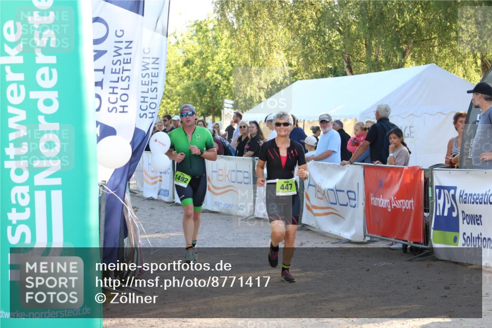 07.09.2025 - 19. Norderstedt Triathlon Zöllner http://msf.ph/oto/8771417 07.09.2025 16:45:59 Ziel 447, 1089, 1492 meine-sportfotos.de