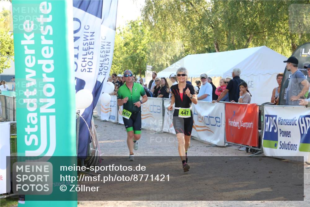 07.09.2025 - 19. Norderstedt Triathlon Zöllner http://msf.ph/oto/8771421 07.09.2025 16:45:59 Ziel 447, 1089, 1492 meine-sportfotos.de