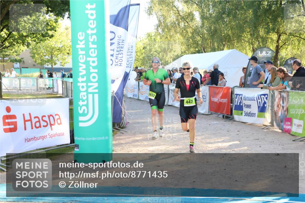 07.09.2025 - 19. Norderstedt Triathlon Zöllner http://msf.ph/oto/8771435 07.09.2025 16:46:00 Ziel 447, 1089, 1492 meine-sportfotos.de