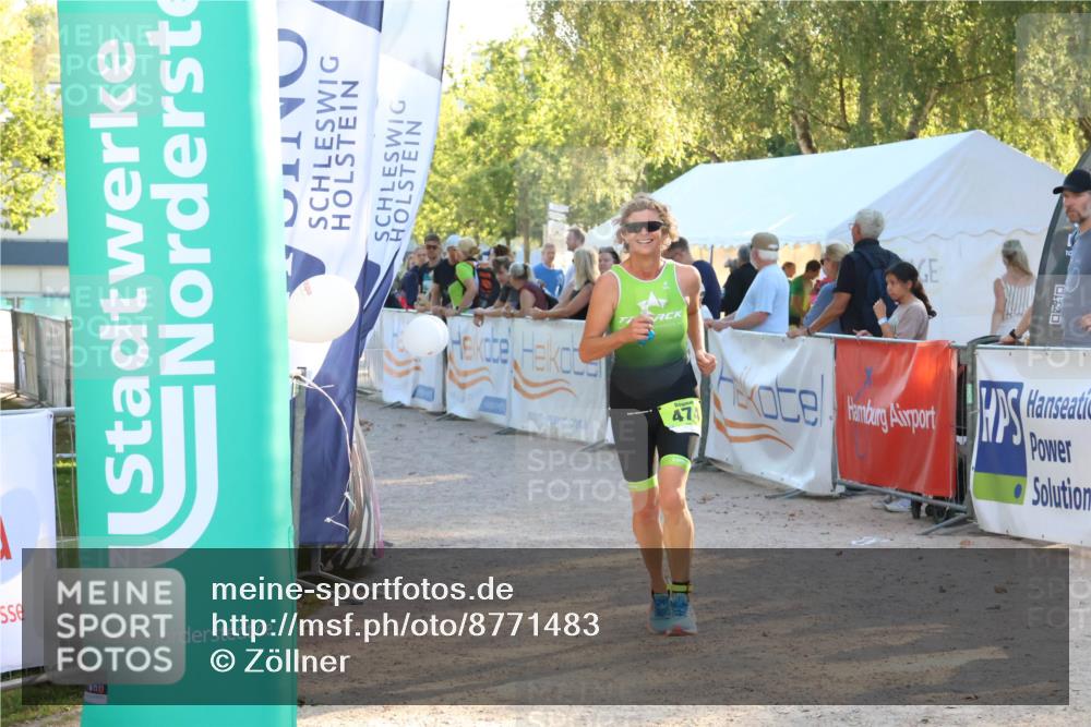 07.09.2025 - 19. Norderstedt Triathlon Zöllner http://msf.ph/oto/8771483 07.09.2025 16:46:05 Ziel 447, 474, 1492 meine-sportfotos.de