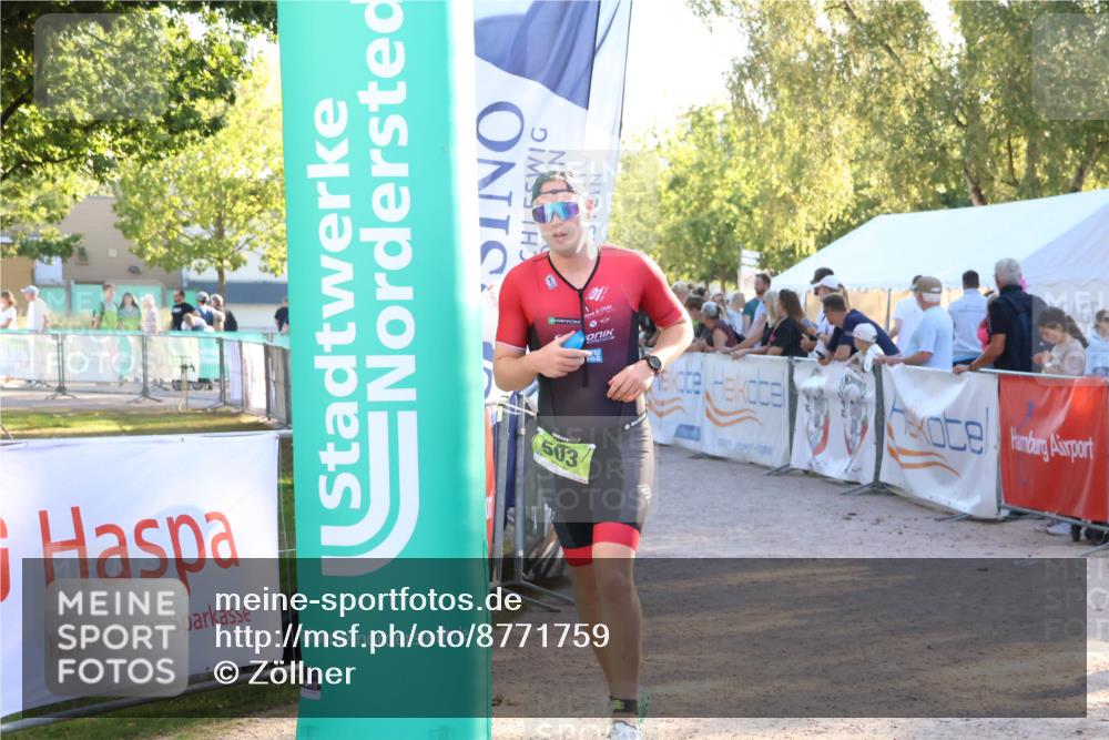 07.09.2025 - 19. Norderstedt Triathlon Zöllner http://msf.ph/oto/8771759 07.09.2025 16:47:00 Ziel 503 meine-sportfotos.de