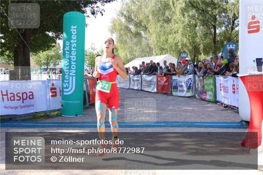 07.09.2025 - 19. Norderstedt Triathlon Zöllner http://msf.ph/oto/8772987 07.09.2025 10:54:06 Ziel 96, 672 meine-sportfotos.de